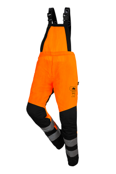 SIP zaagbavetbroek oranje-zwart fluoriserend XXXXL 1rh1-183-XXXXL